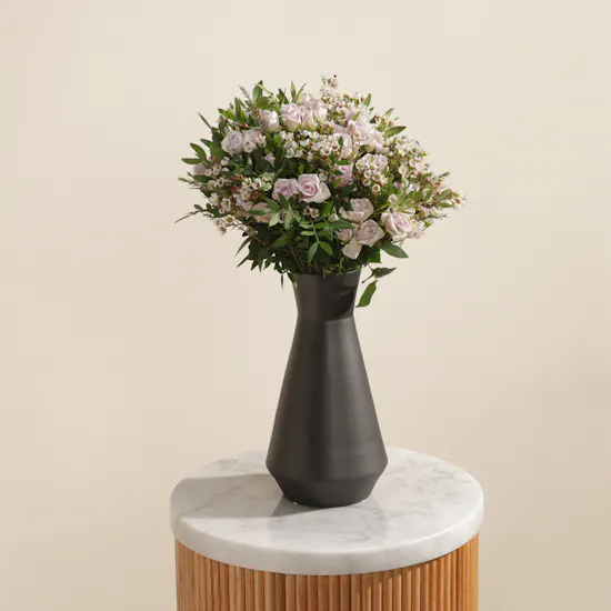 Royal Purple Baby Rose Vase