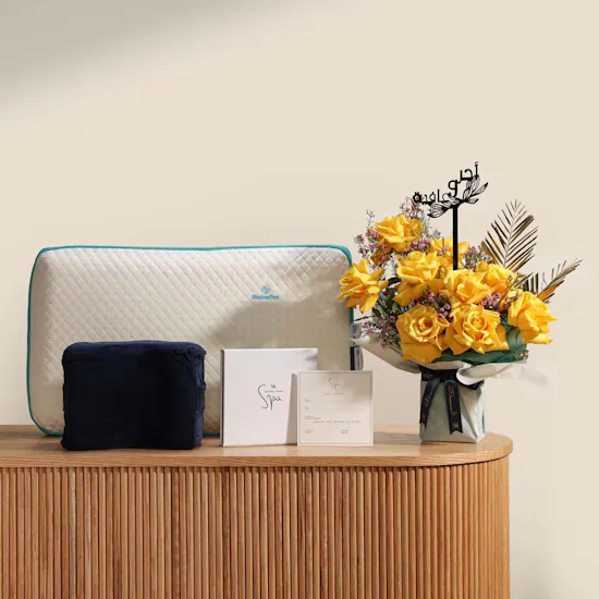 Waldorf Astoria Spa Relaxing Body Massage Gift Voucher | Get Well Soon Set With Flower Bouquet