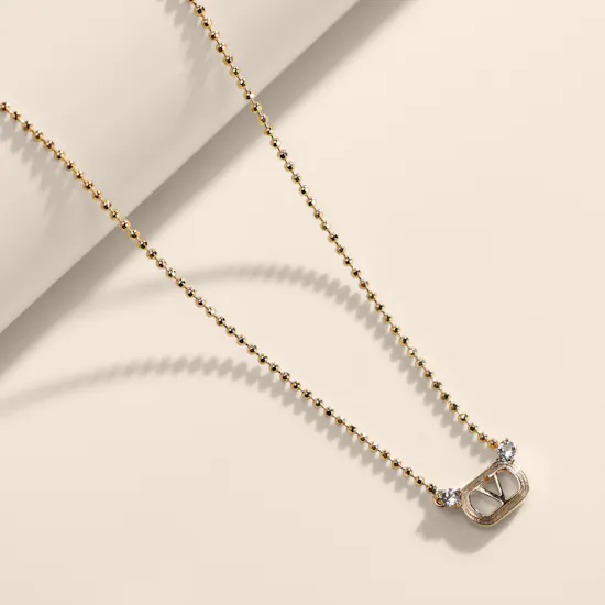 Valentino Garavani Ovalette Gold Tone Women's Necklace