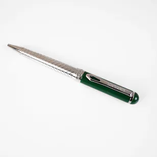 Roberto Cavalli Writing Pen | Silver & Green Roberto Cavalli Writing Pen | Silver & Green