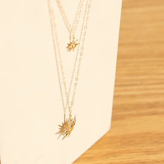 L'azurde Sun Layered Necklace