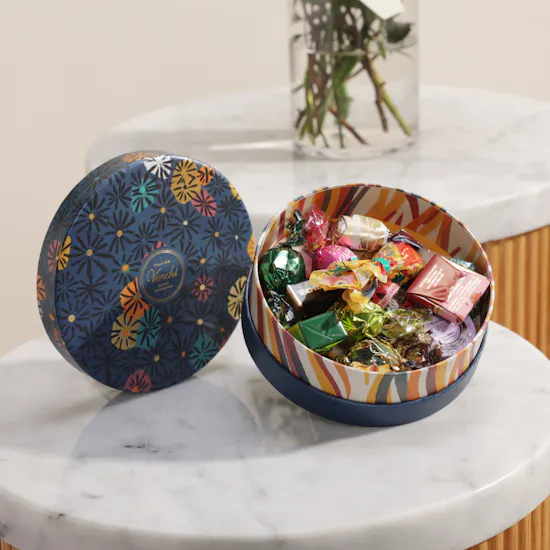 Venchi Murrine Small Assorted Chocolate Hamper | Shinny Flower Vase