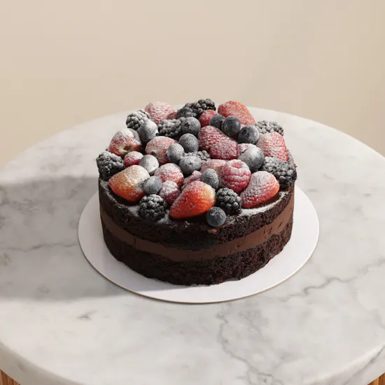 SugarMoo Chocolate Vegan Cake