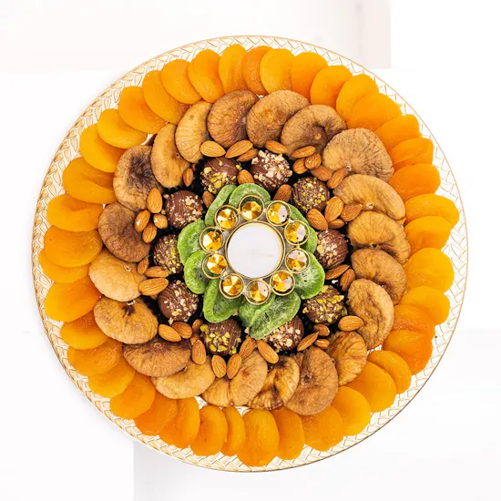 Assorted dried fruits arrangement by NJD