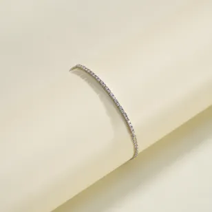 Gold Land Jewelry Half Tennis Bracelet