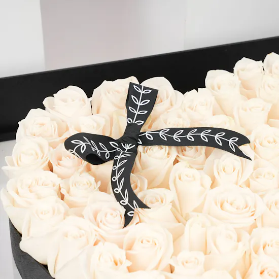 White Roses | Heart Shaped