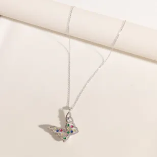 Floward Colorful Butterfly Necklace