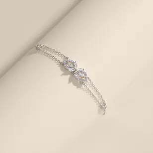 Hilia Sparkling Silver and Zircon Women's Bracelet 
