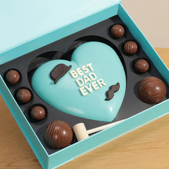 NJD Best Dad Ever Smash Heart Chocolate Box