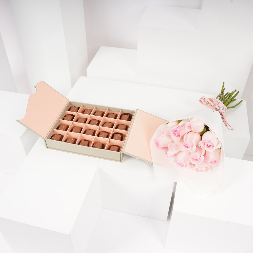 صندوق الشوكولاتة الكرنشي من فلاورد |   جوري