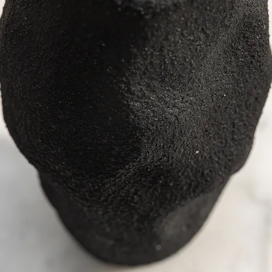 Nno Organica Black Small Rough Vase