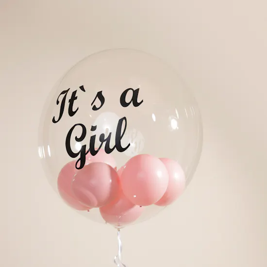 Balloonizer It's a Girl Bubble Balloon