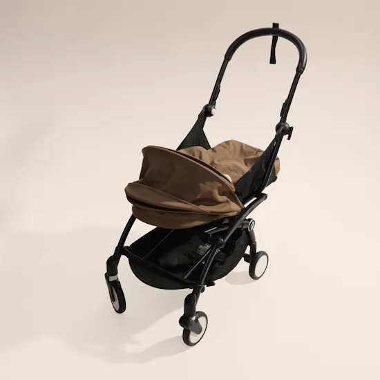 Stokke Yoyo3 Taupe with Black Frame Stroller Bundle