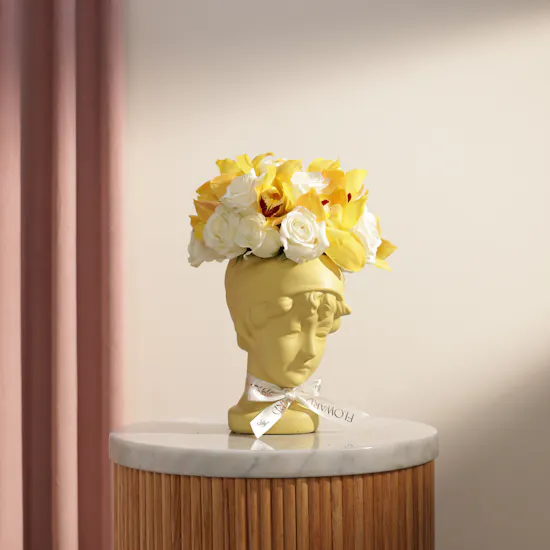 Golden Muse Flower Vase