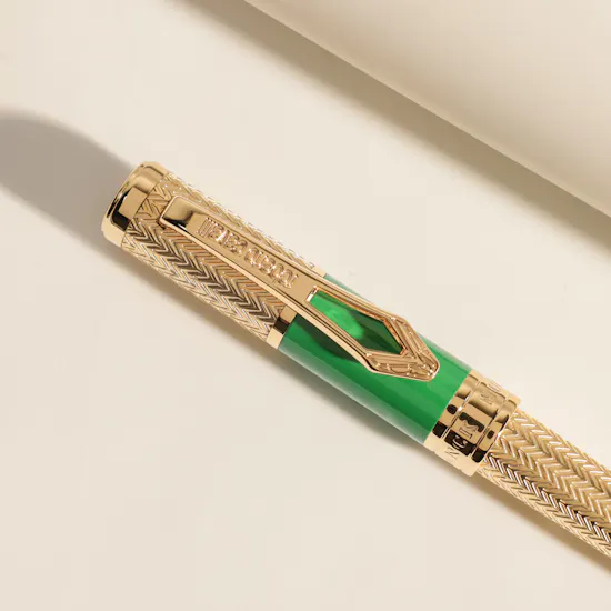 Roberto Cavalli Gold and Green Men’s Pen