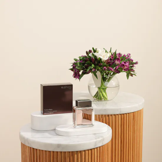 Calvin Klein Euphoria Intense EDT for Men | Spring Bling Flowers Vase
