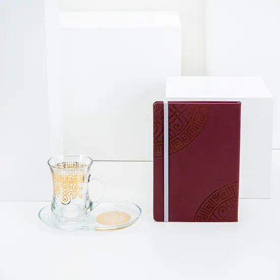 Dimlaj Shafa Glass & Notebook Set