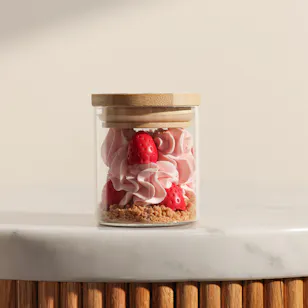 Done By SHK Small Strawberry Cheesecake Candle Done By SHK Small Strawberry Cheesecake Candle