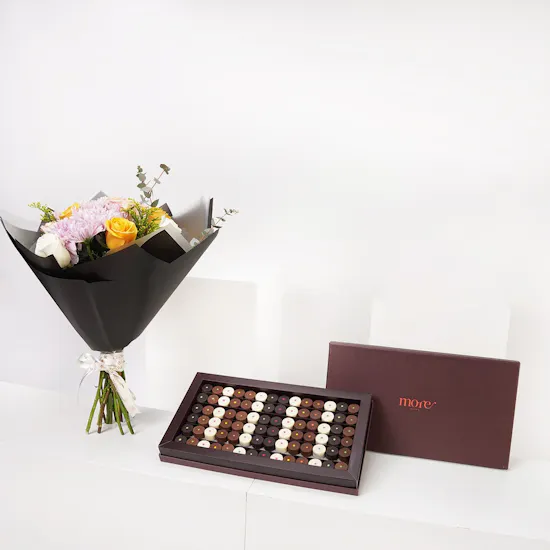 More Medium Aromatic Chocolate Box | Roses Bouquet