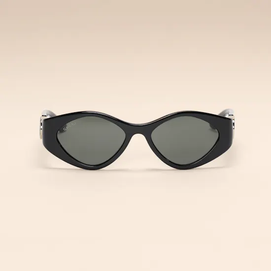 Gucci Butterfly Black Ladies Sunglasses