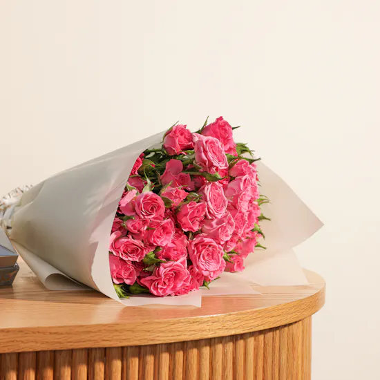 Soucolat Velvet Silver Box | Royal Flowers Bouquet