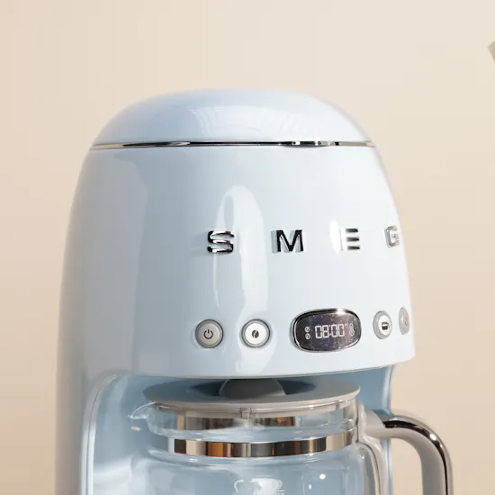 Smeg 50's Style Drip Filter Pastel Blue Coffee Machine | Luxury Flowers Bouquet