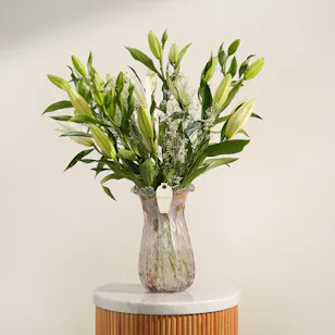 Pearlescent Lily Vase