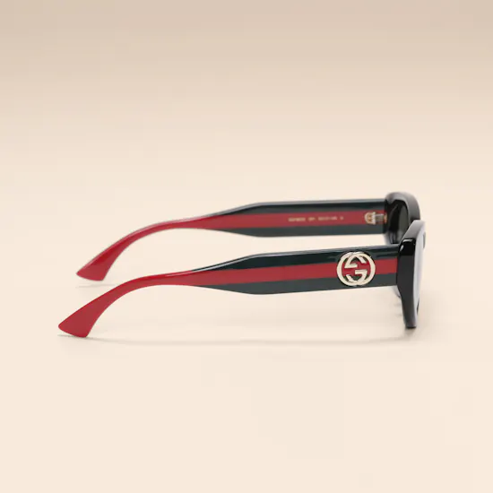 Gucci Black Cat-eye Frame Women's Sunglasses