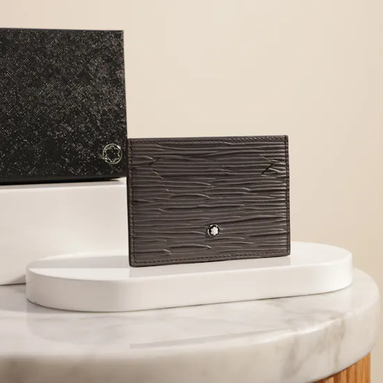 Montblanc Warm Grey Card Holder