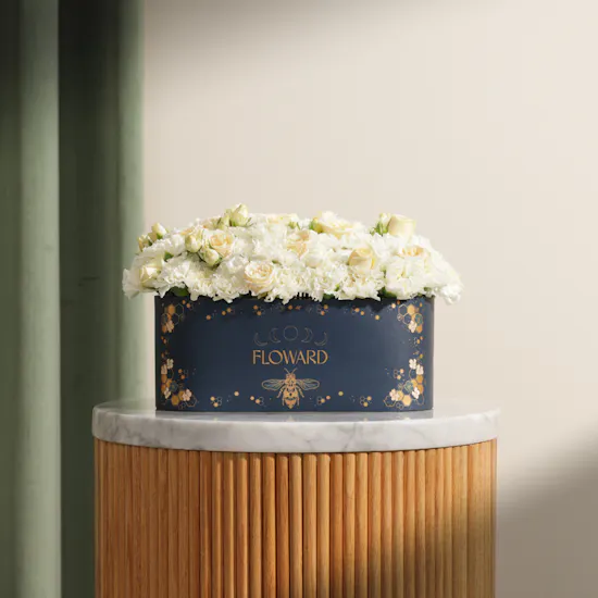 Golden Petal Flower Box