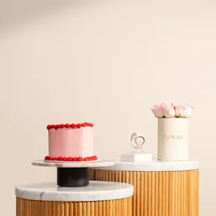 Casio Pink Baby-G Watch | Nino's Bakery Happy Birthday Cake and Flowers