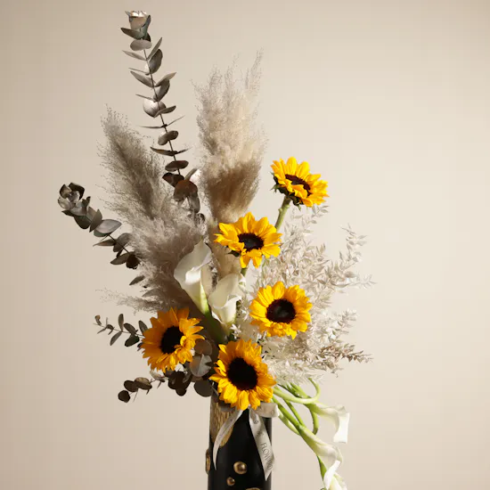 Golden Spectrum Flower Vase