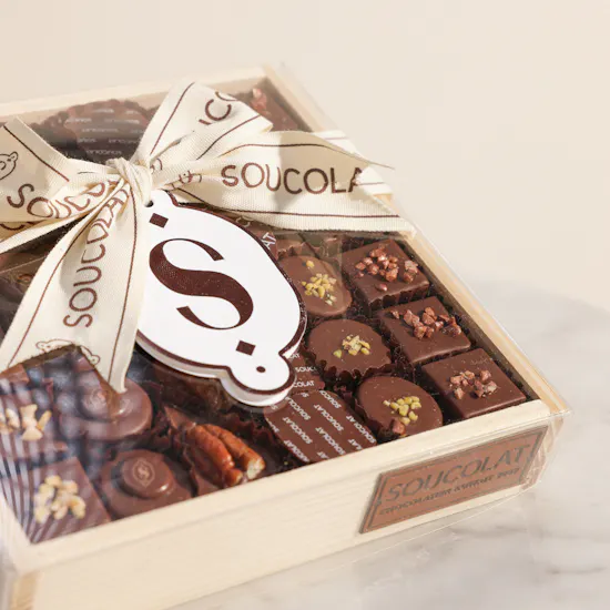 Soucolat Classic Chocolate Wood Tray
