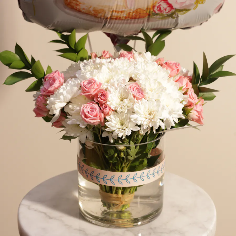 Elegant Flowers Vase | Balloons  3