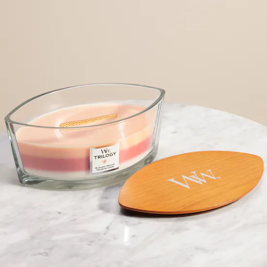WoodWick Blooming Orchid Ellipse Trilogy Candle | 453 g