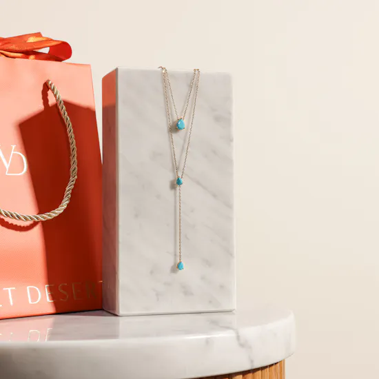 Velvet Desert Turquoise Capri Layered Necklace