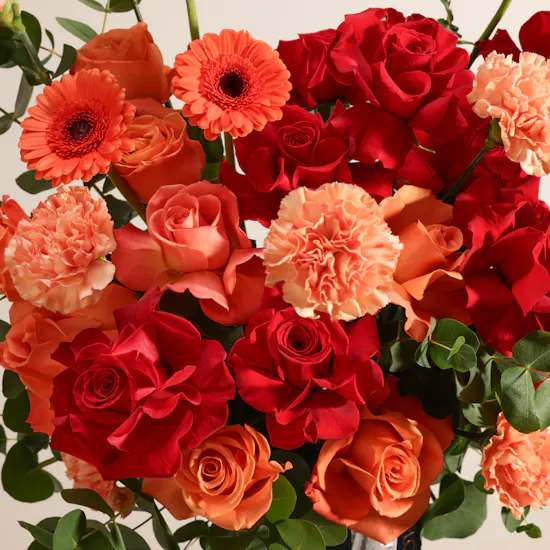 Velvet Ember Flower Vase