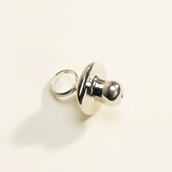 Hrh Newborn Silver Pacifier