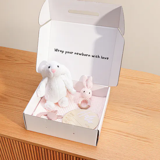 Cozy Bunny Newborn Giftset | Pink