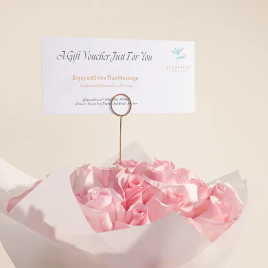 Sparadise Massage Voucher | Beautiful Flower Bouquet