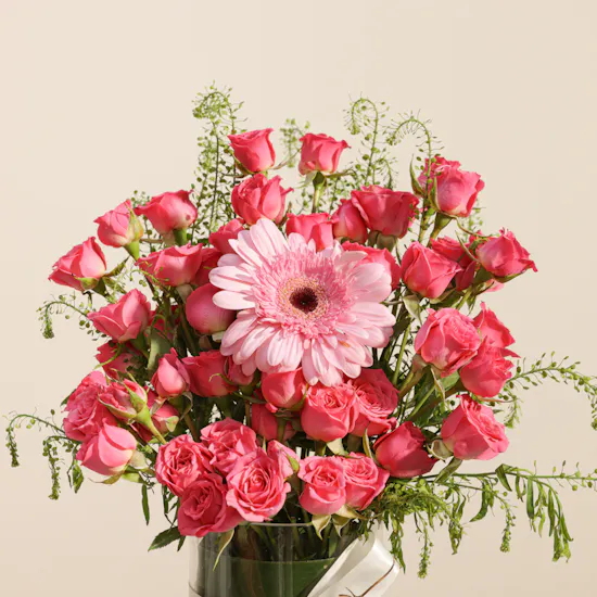Ghazl Chocolatier I Miss You Chocolate Box | Message of Longing Flowers Vase