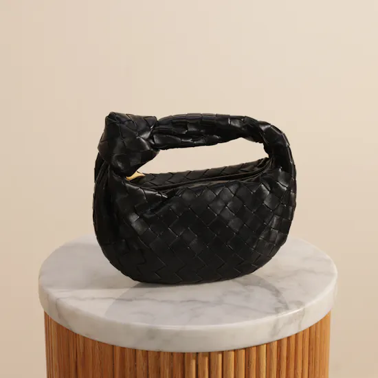 Bottega Veneta Black Mini Jodie Leather Women’s Bag