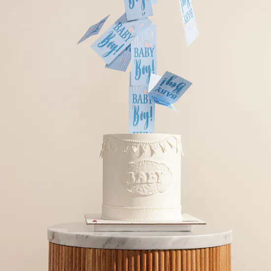 BreadTalk Interactive Gender Reveal Cake | Emotional Flower Bouquet