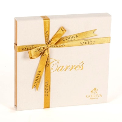 Carre Fabric Box Beige From Godiva, 50 pieces