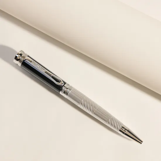 Roberto Cavalli Silver & Black Pen