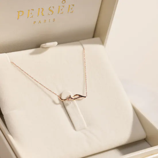 Persée Paris Love Rose Gold Necklace