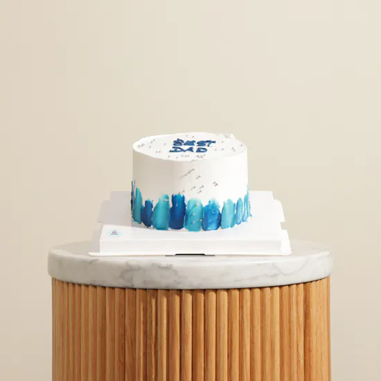 Sweet Sensation Best Dad Blue Palette Knife Cake