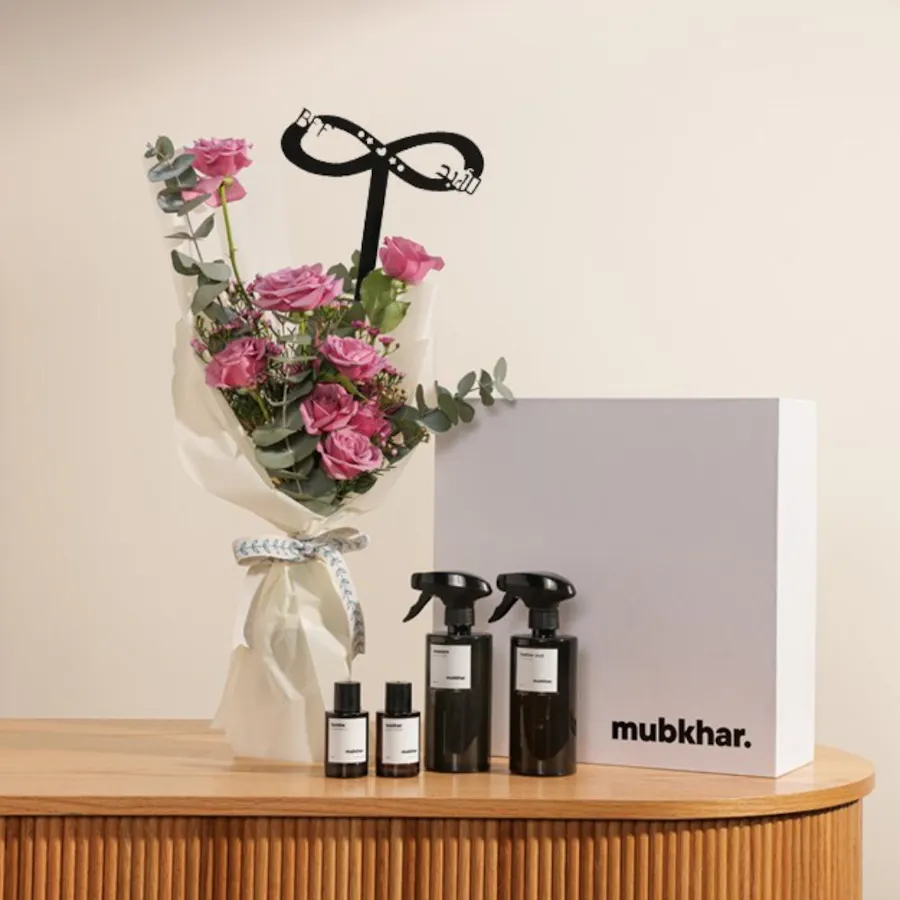 Mubkhar Friendship Day Set | Purple Roses 1