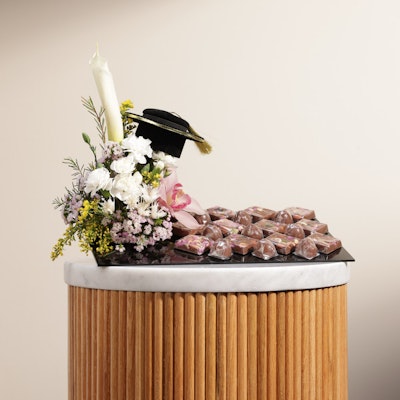 Graduation Chocolate Tray | Enchanting Flowers
