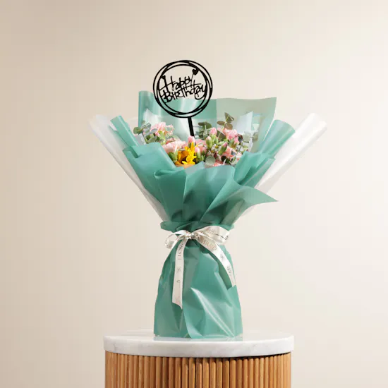 Enchanting Floral Bouquet | Happy Birthday
